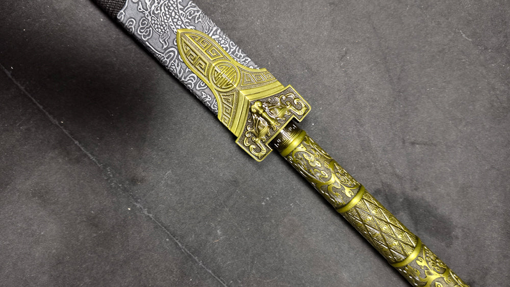 Ice Feather Han Sword（Spring steel forged）