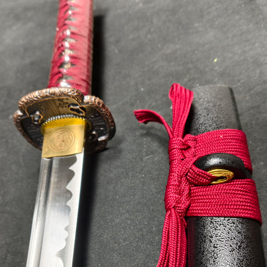 Red Samurai 20 inches(Spring steel forging process)katana