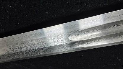 Pattern steel forging process, eight sides 龙剑