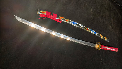 （T10 covers soil and burns blade to create ripple pattern）katana
