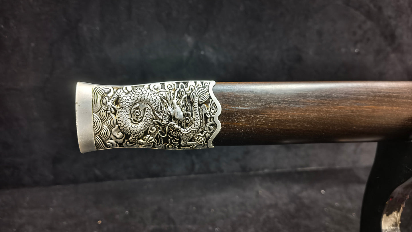 Pattern steel forging process, eight sides 龙剑