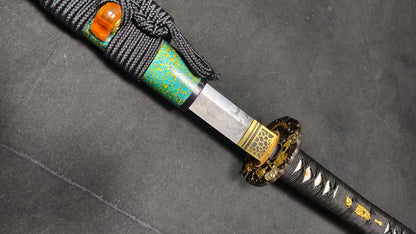 Dragon Mighty（T10 forging process, covered with soil and burned blade）katana