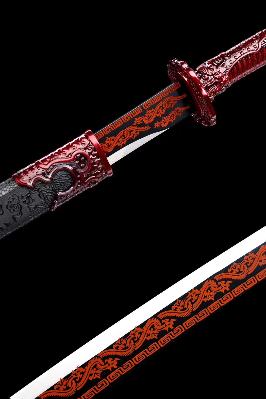 Forged from manganese steel, black and red high temperature paint绣春刀-赤血