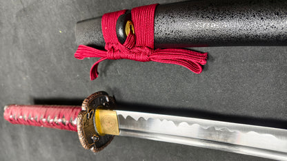 Red Samurai 20 inches(Spring steel forging process)katana
