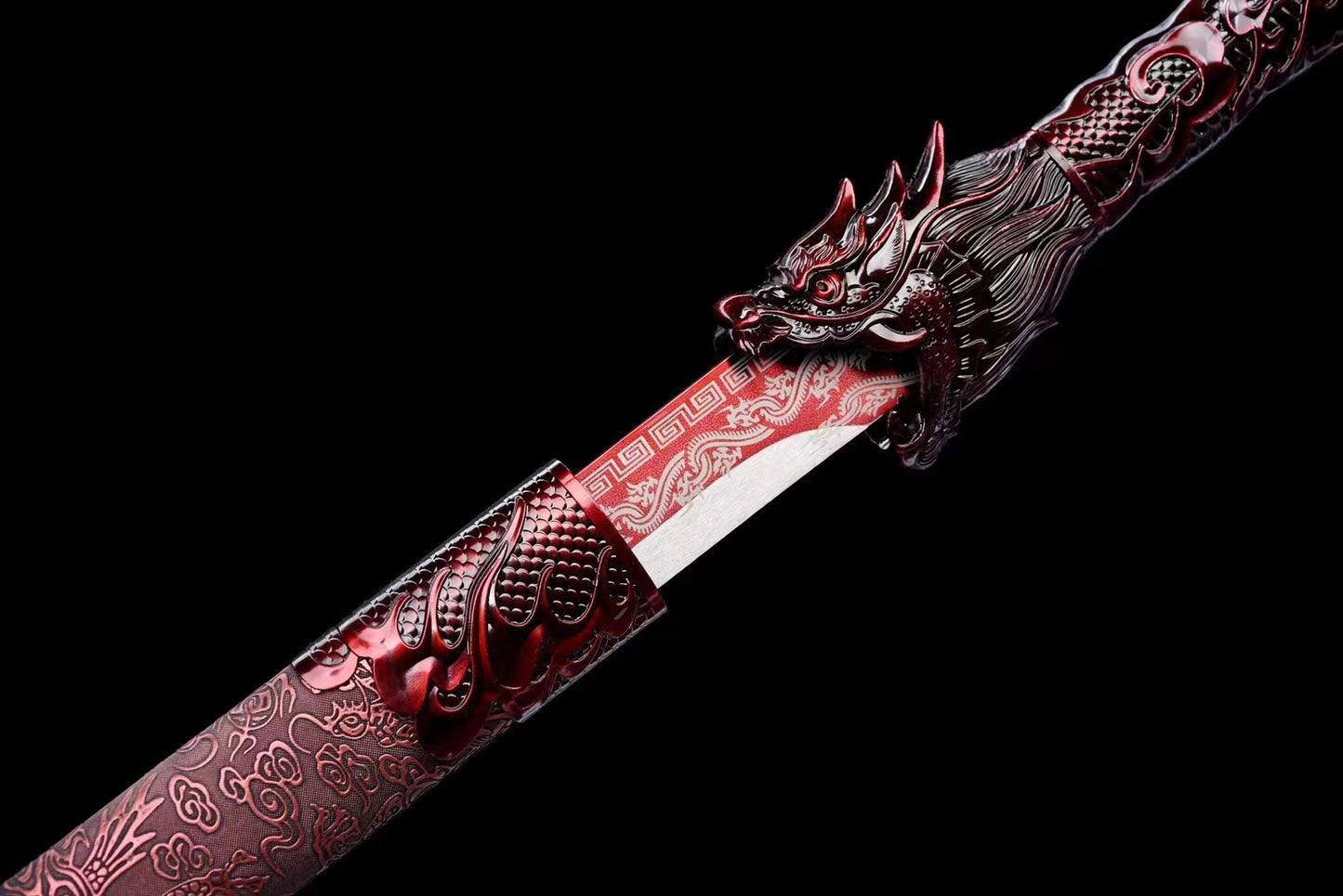 blood dragon（Baking paint and engraving process）