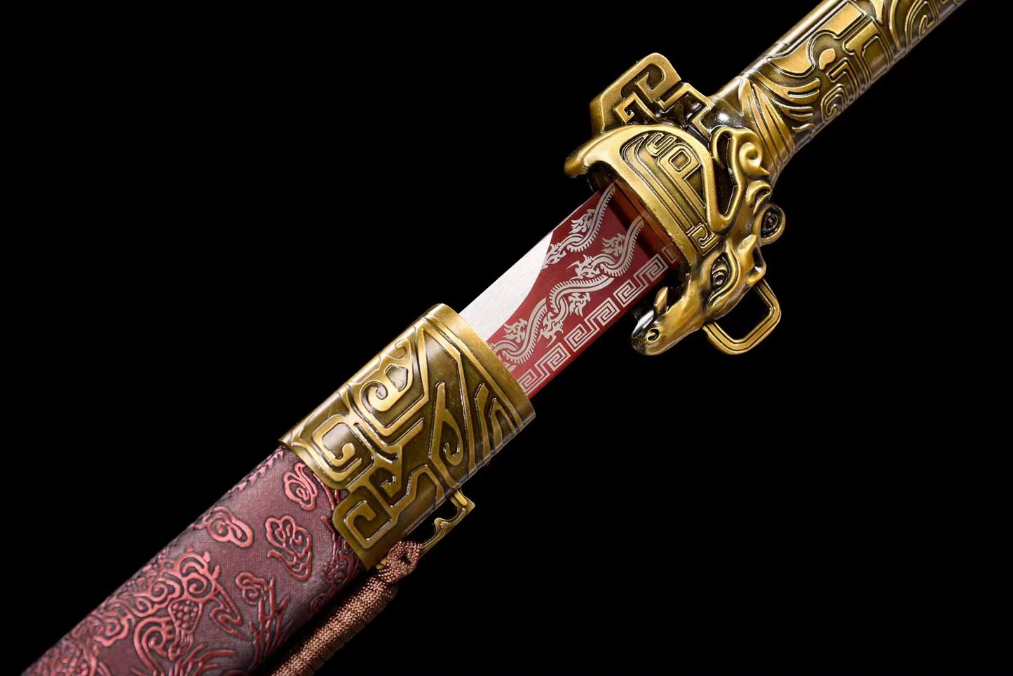 Tiger（Manganese steel high temperature paint engraving）blade，sword