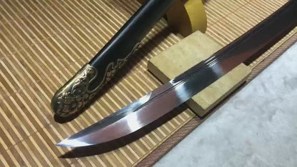 High performance pattern steel forging清腰刀